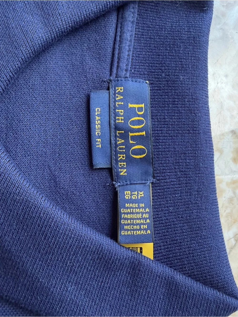 Ralph Lauren Navy Polo with Red Pony Logo